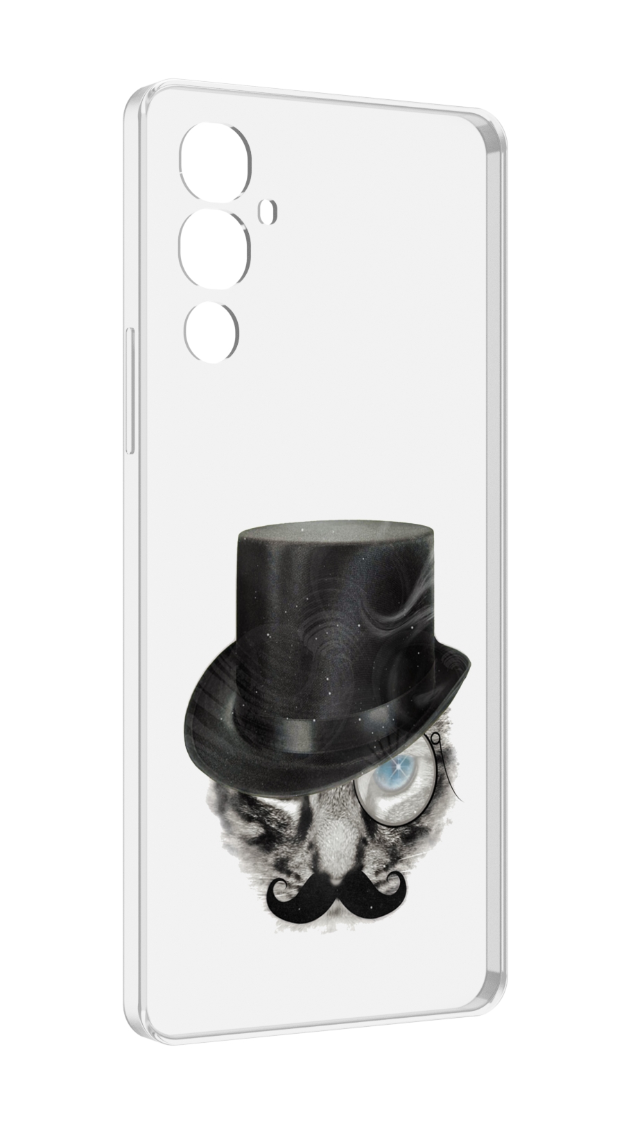 

Чехол MyPads интелегентный кот для Tecno Pova 4, Прозрачный, Tocco