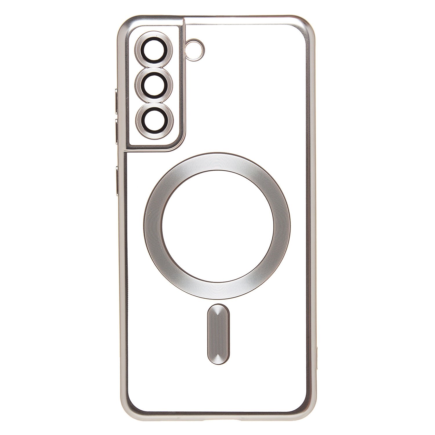 

Чехол Samsung SM-G990B (Galaxy S21 FE) силиконовый MagSafe 7 <серебристый>