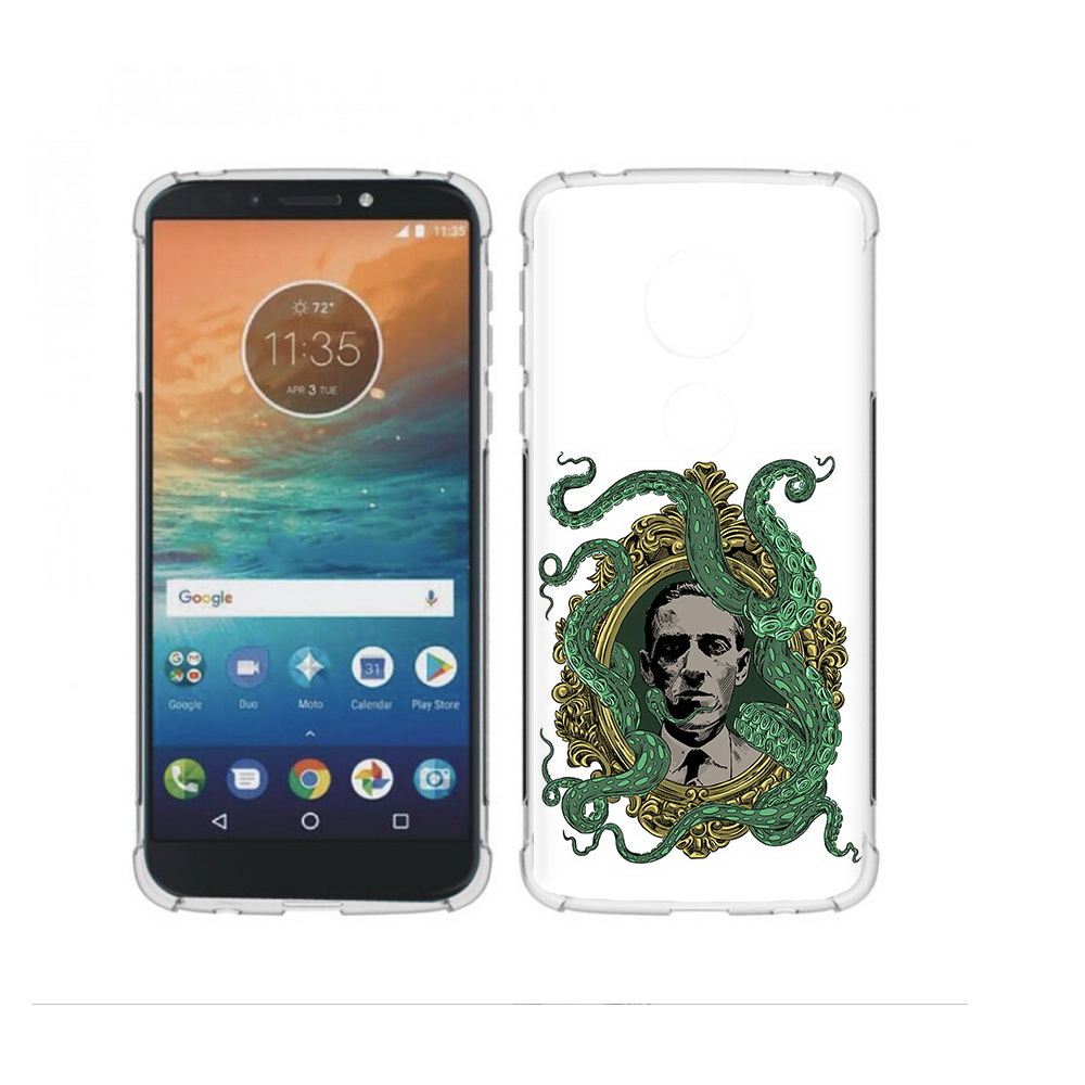 

Чехол MyPads Tocco для Motorola Moto G4 Play портрет с кракеном (PT115793.374.552), Прозрачный, Tocco