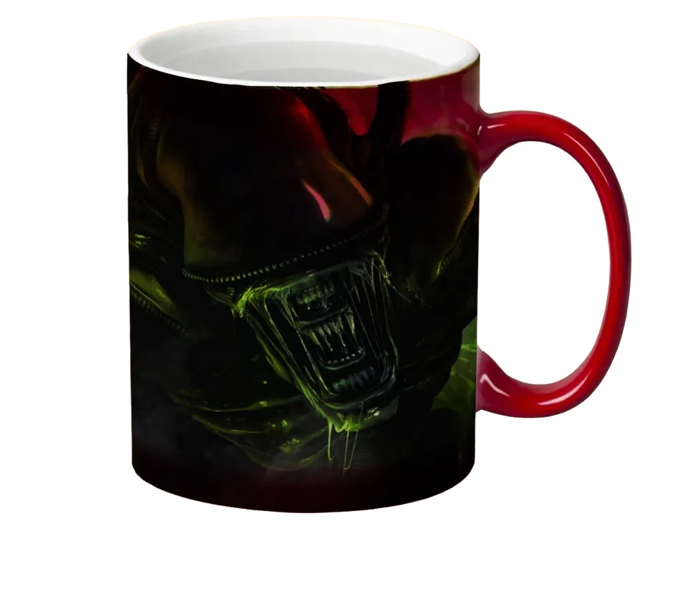 

Кружка CoolPodarok aliens colonial marines Чужой зелёные тона