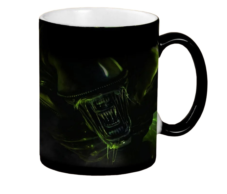 

Кружка CoolPodarok aliens colonial marines Чужой зелёные тона