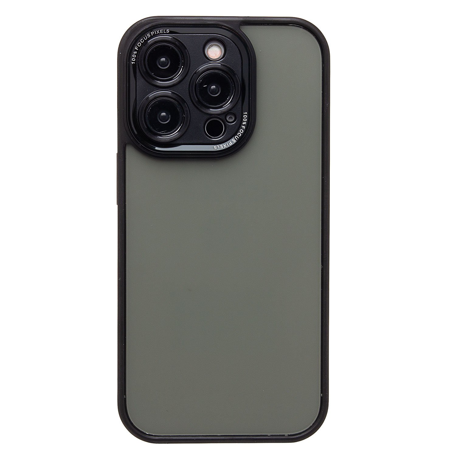 

Чехол iPhone 14 Pro пластиковый с закрытой камерой 2 <черный>