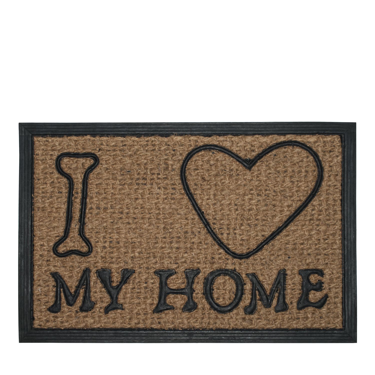 Коврик придверный Borghouse I love my home размер 60 x 40 см