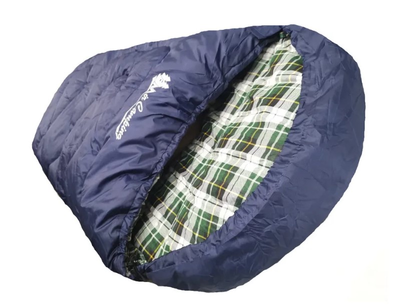 Спальный мешок Mimir Outdoor blue, правый