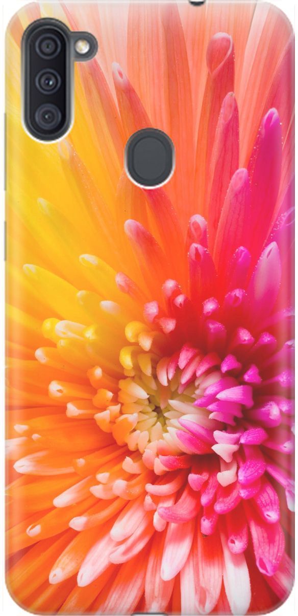 

Чехол на Samsung Galaxy A11/M11 с принтом "Розовая хризантема", Оранжевый;розовый, 1529