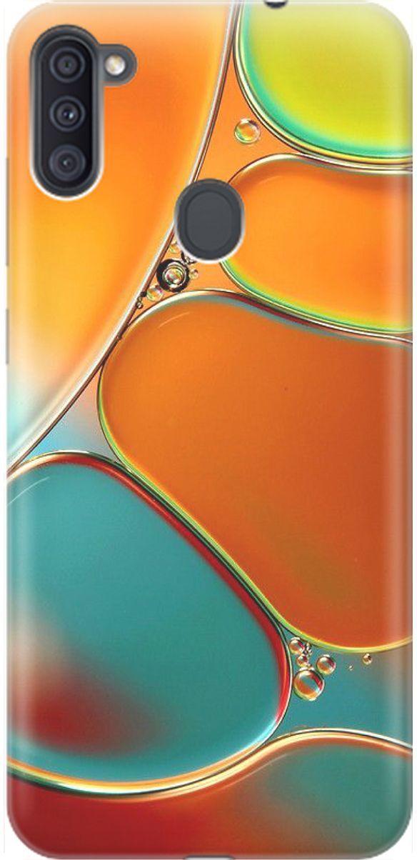 

Чехол на Samsung Galaxy A11/M11 с принтом "Разноцветные пузырьки", Голубой;оранжевый, 1529