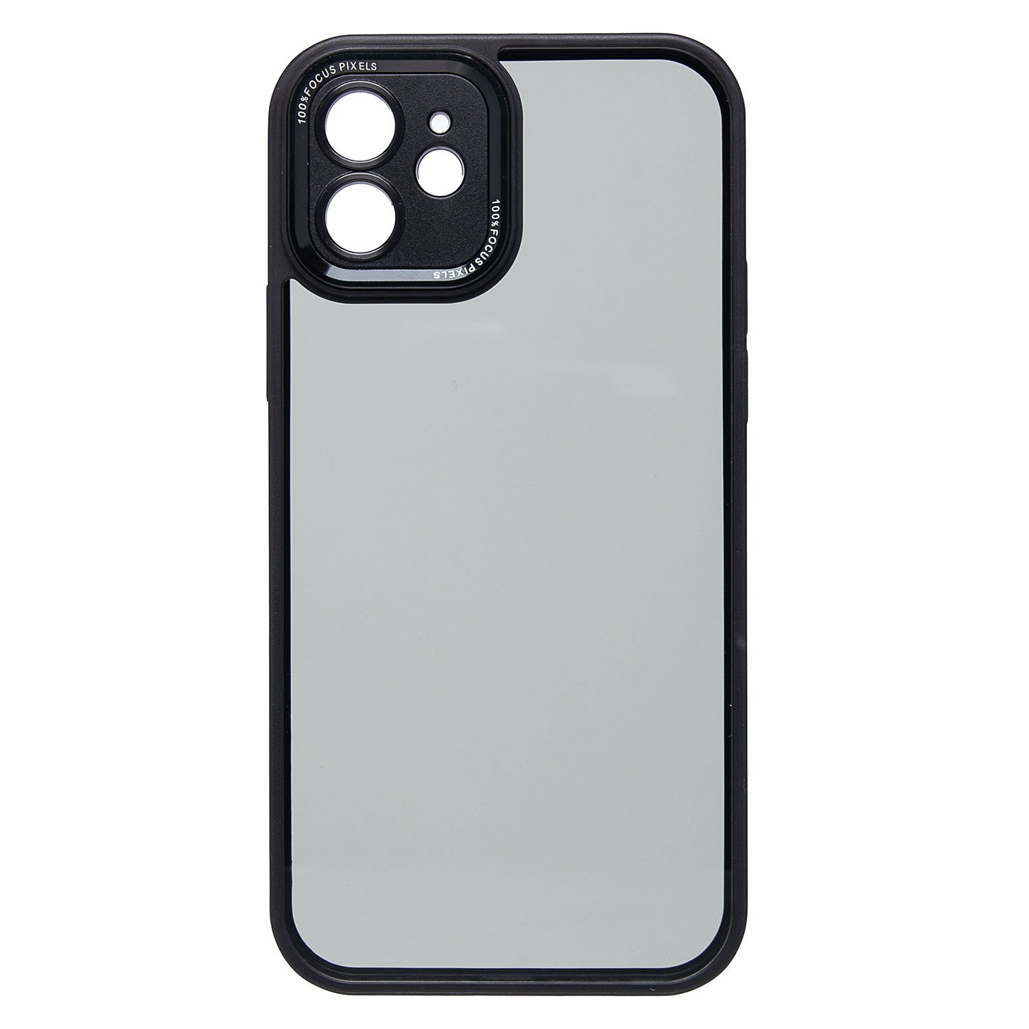 

Чехол iPhone 12 пластиковый с закрытой камерой 2 <черный>