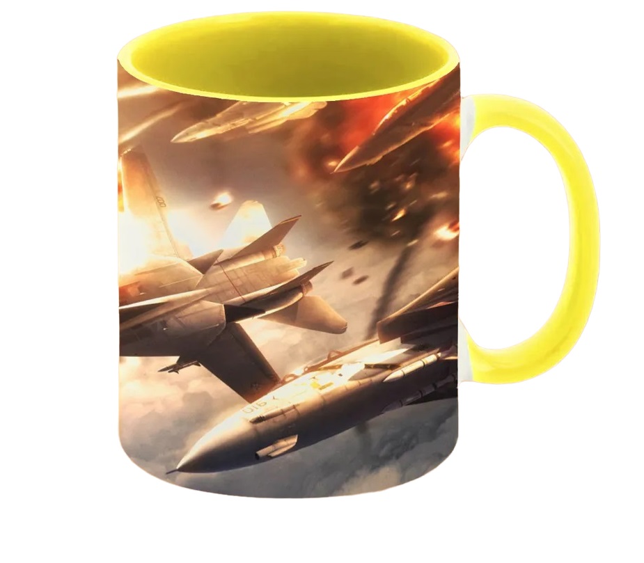фото Кружка coolpodarok ace combat 5 the unsung war истребители взрывы ракеты