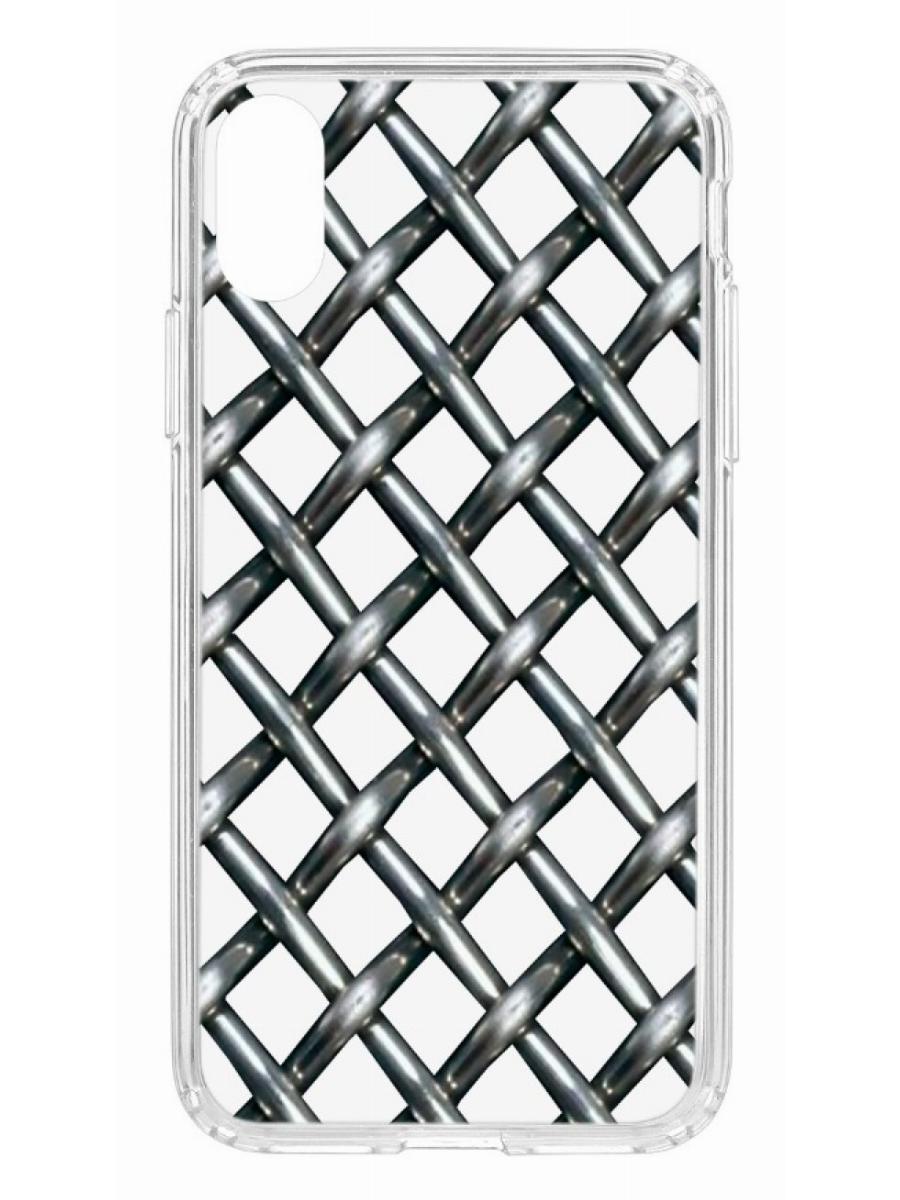фото Чехол для apple iphone xs кruче print стальная сетка