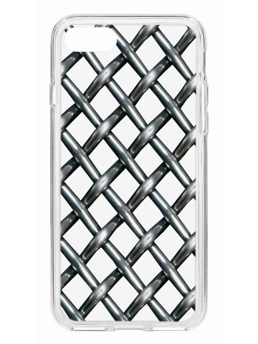 фото Чехол для apple iphone 7 / 8 / se 2020 кruче print стальная сетка