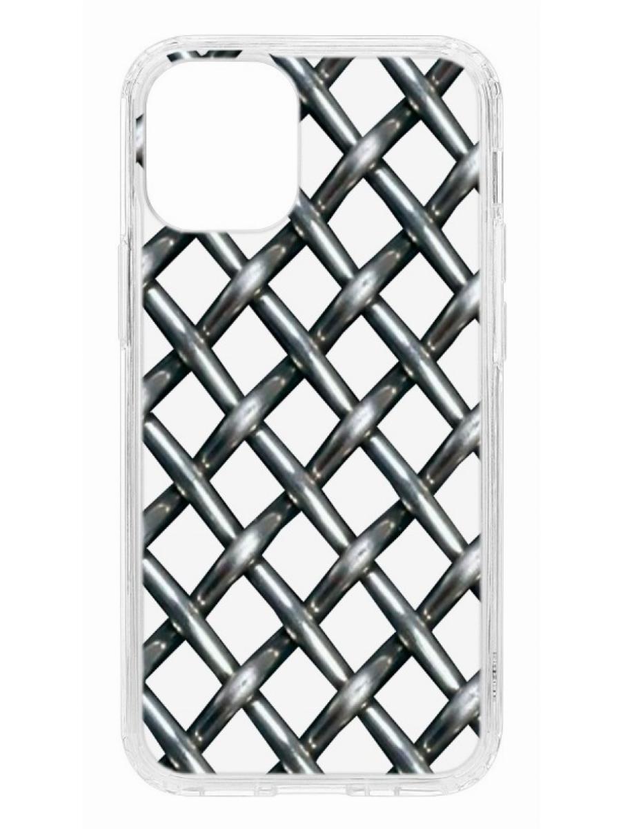 фото Чехол для apple iphone 12 mini кruче print стальная сетка