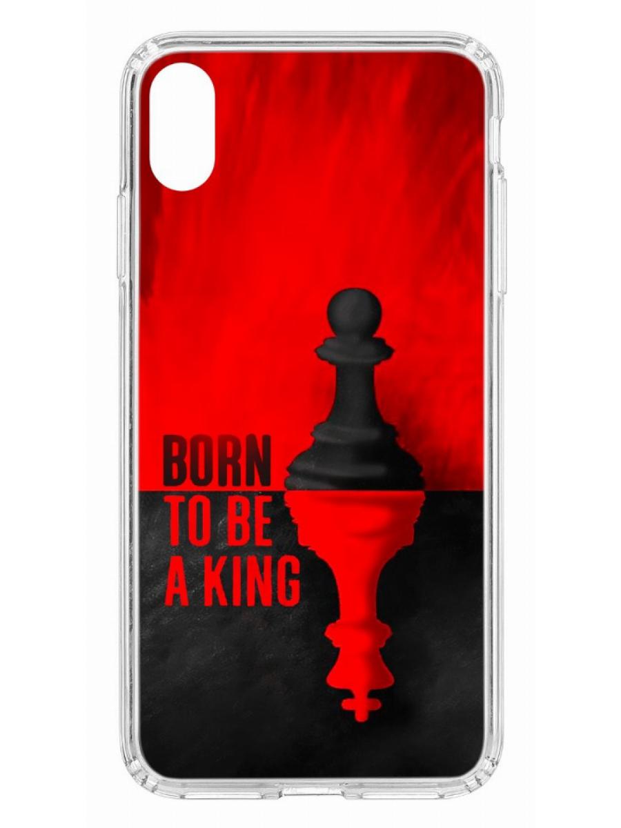 фото Чехол для apple iphone xs max kruche print born to be a king кruче