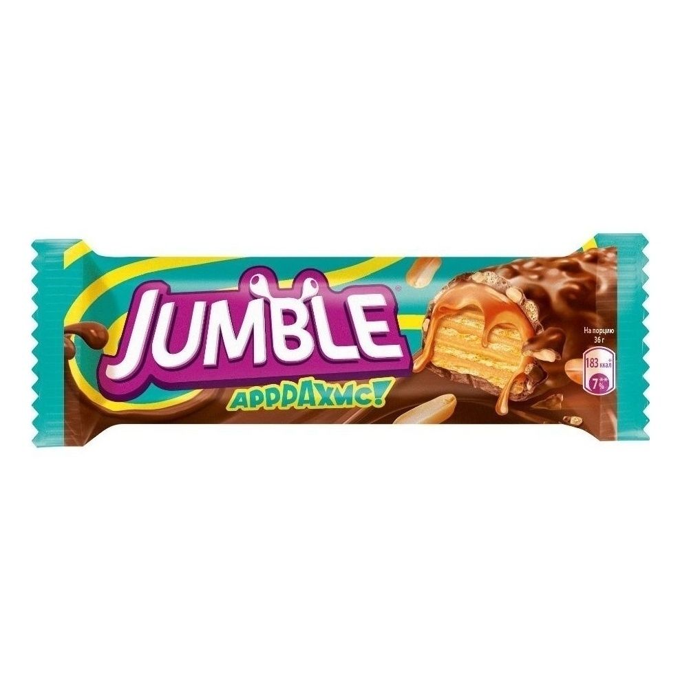 Батончик Nestle Jumble Арррахис шоколадный 36 г