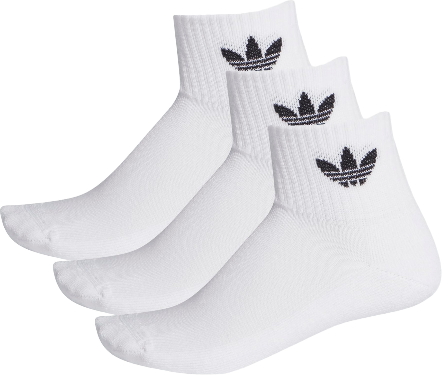 

Комплект носков мужских adidas Mid-Cut Crew 3P белых S, Белый, Mid-Cut Crew 3P