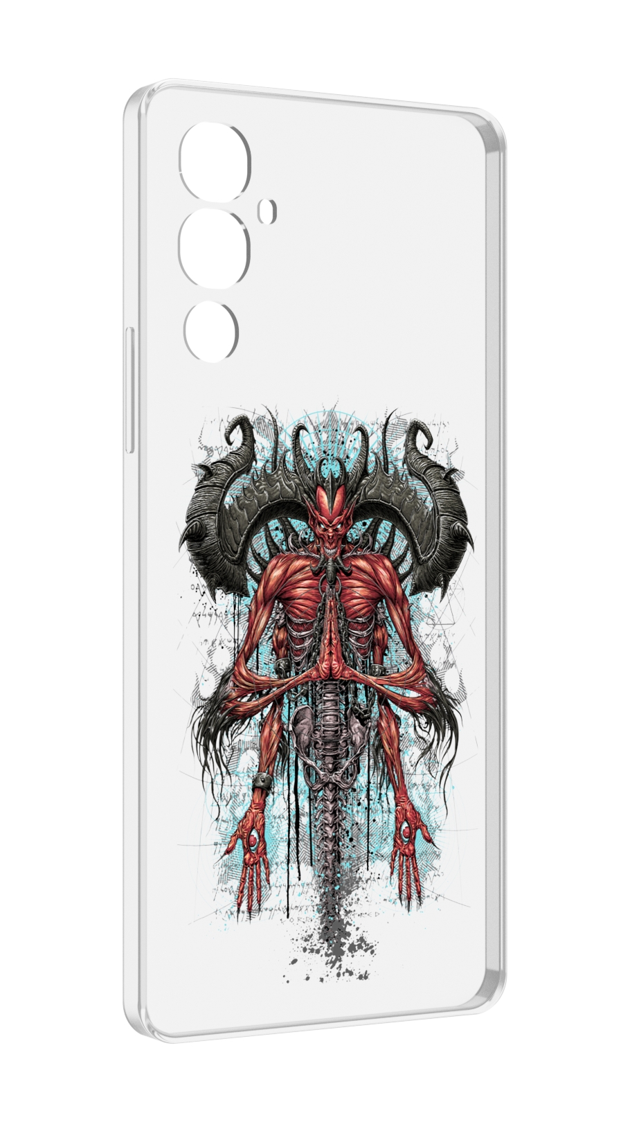

Чехол MyPads дьявол для Tecno Pova 4, Прозрачный, Tocco