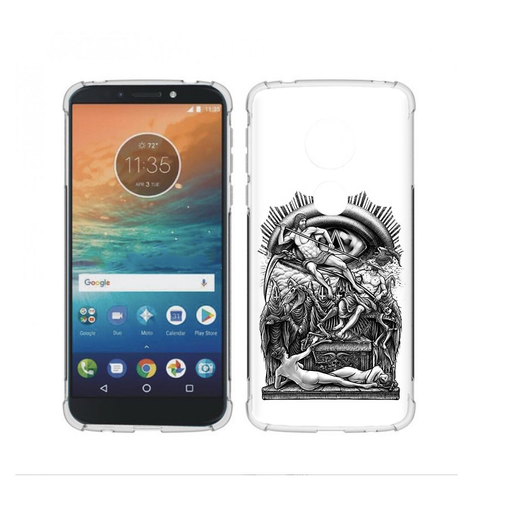 

Чехол MyPads Tocco для Motorola Moto G4 Play оракул черно белый (PT115793.374.528), Прозрачный, Tocco