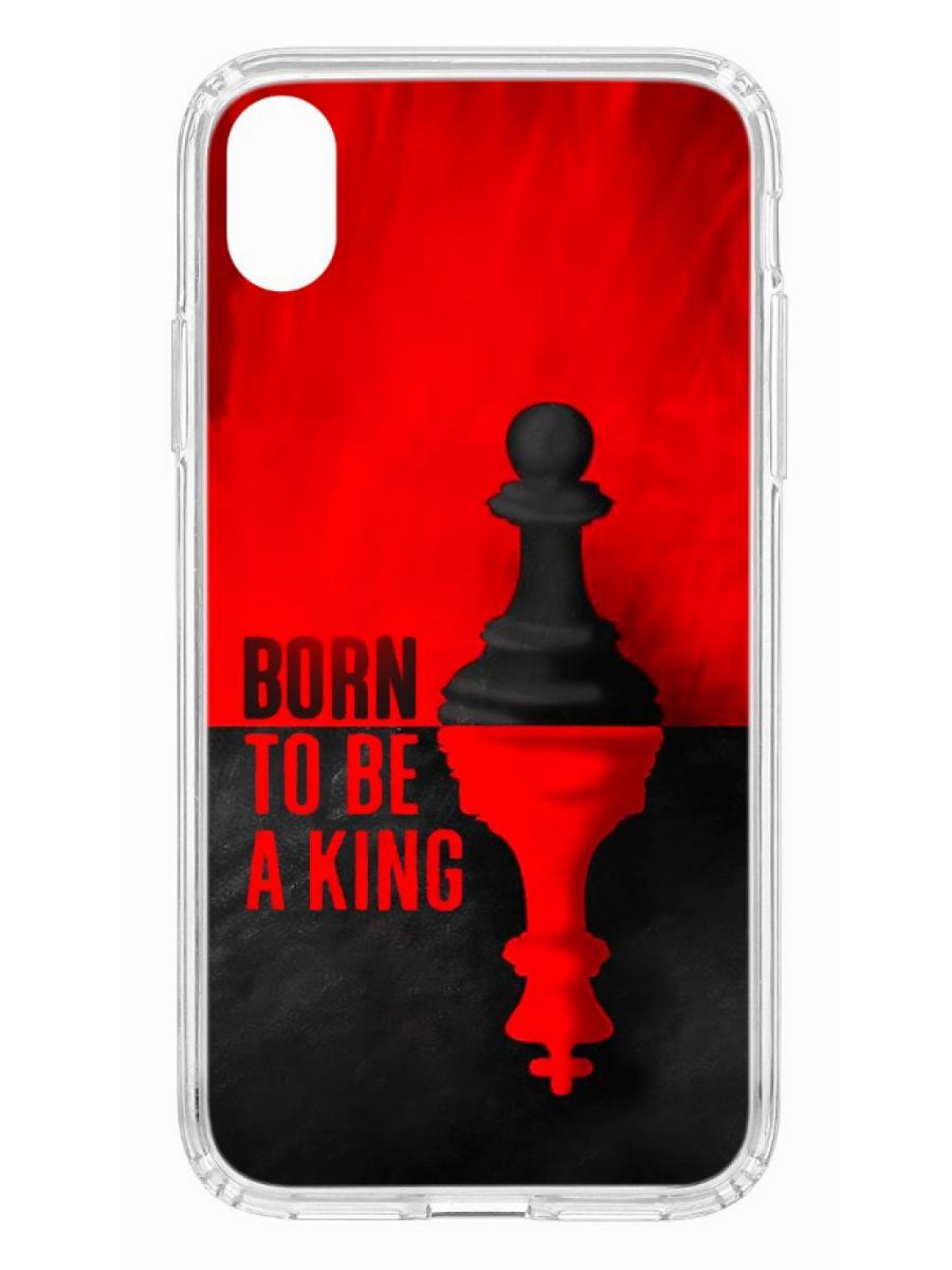 фото Чехол для apple iphone xr kruche print born to be a king кruче