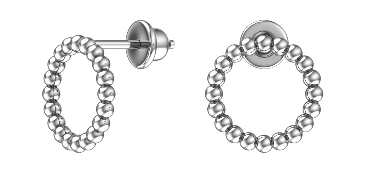 

Серьги-пусеты женские POKROVSKY 6001371-00245 из серебра, 6001371-00245