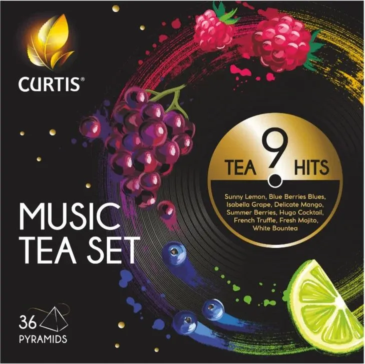 

Набор чая Curtis Music Tea Set подарочный, ассорти, 36 шт.