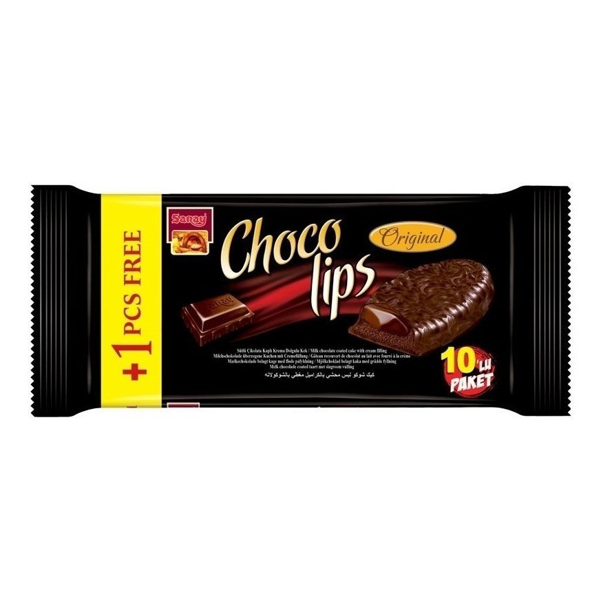 

Пирожное Saray Choco Lips с кремовой начинкой в шоколадной глазури 96 г