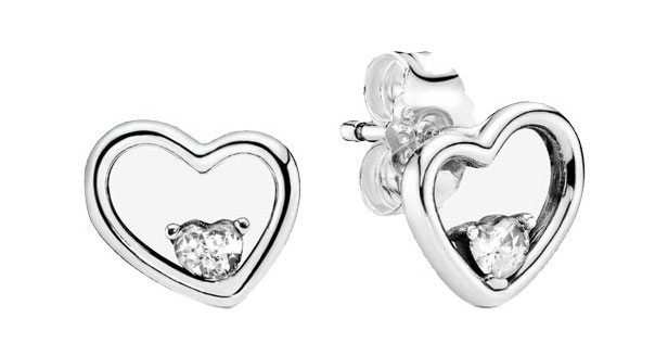 

Серьги-пусеты женские Pandora 297813CZ из серебра, цирконий, 297813CZ