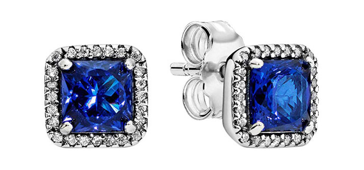 

Серьги-пусеты женские Pandora 290591NBT из серебра, цирконий, 290591NBT