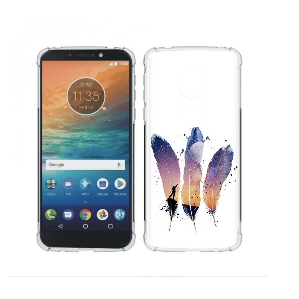 

Чехол MyPads Tocco для Motorola Moto G4 Play небесные перья (PT115793.374.519), Прозрачный, Tocco