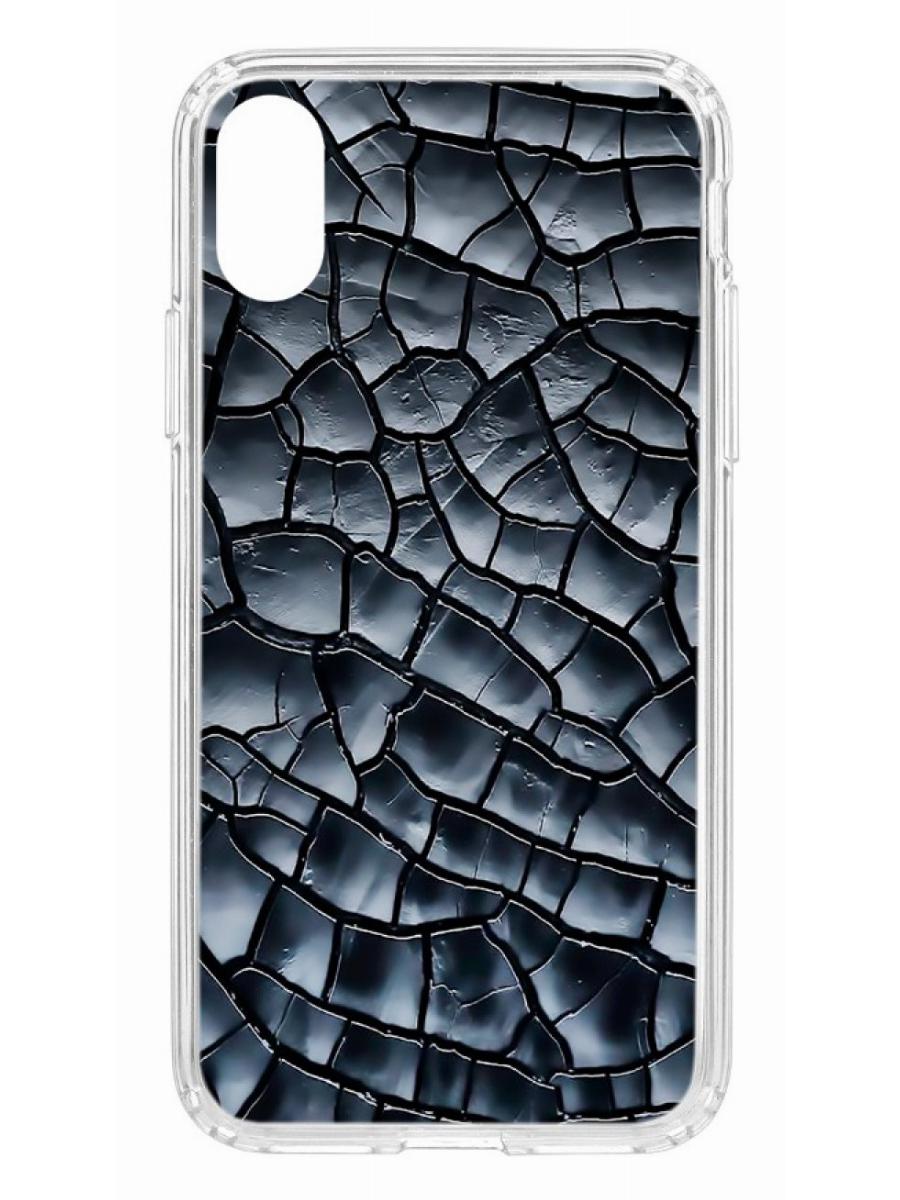 фото Чехол для apple iphone xs kruche print cracks кruче