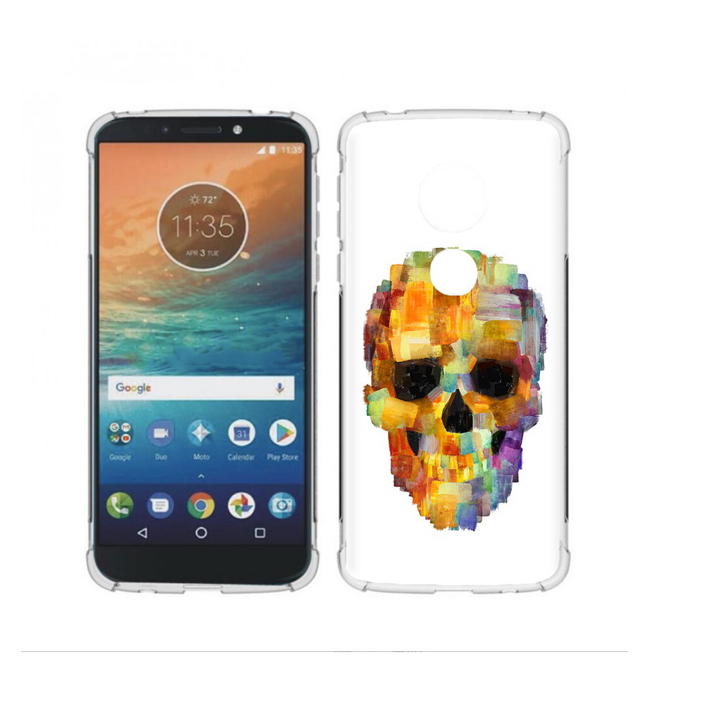 

Чехол MyPads Tocco для Motorola Moto G4 Play нарисованный череп (PT115793.374.516), Прозрачный, Tocco
