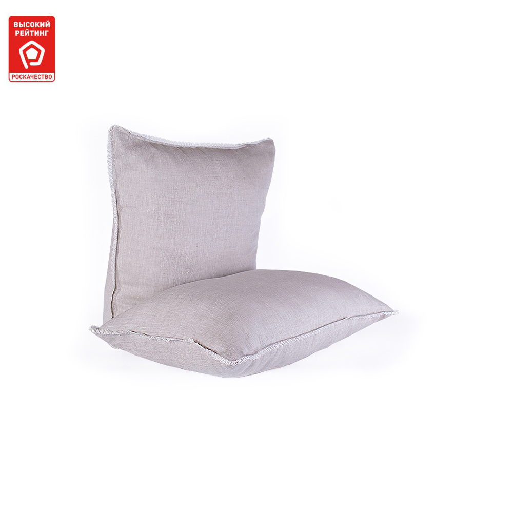 

Подушка 'Дивный лен' 50x68 Nature's, Серый