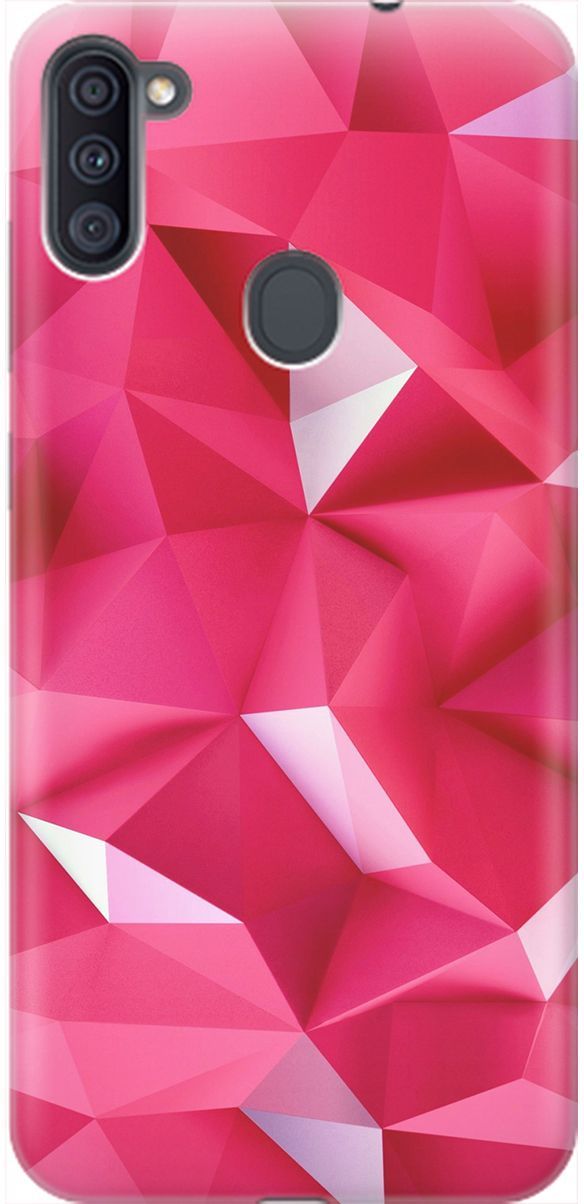 

Чехол на Samsung Galaxy A11/M11 с принтом "Малиновые ромбы", Красный;розовый, 1965