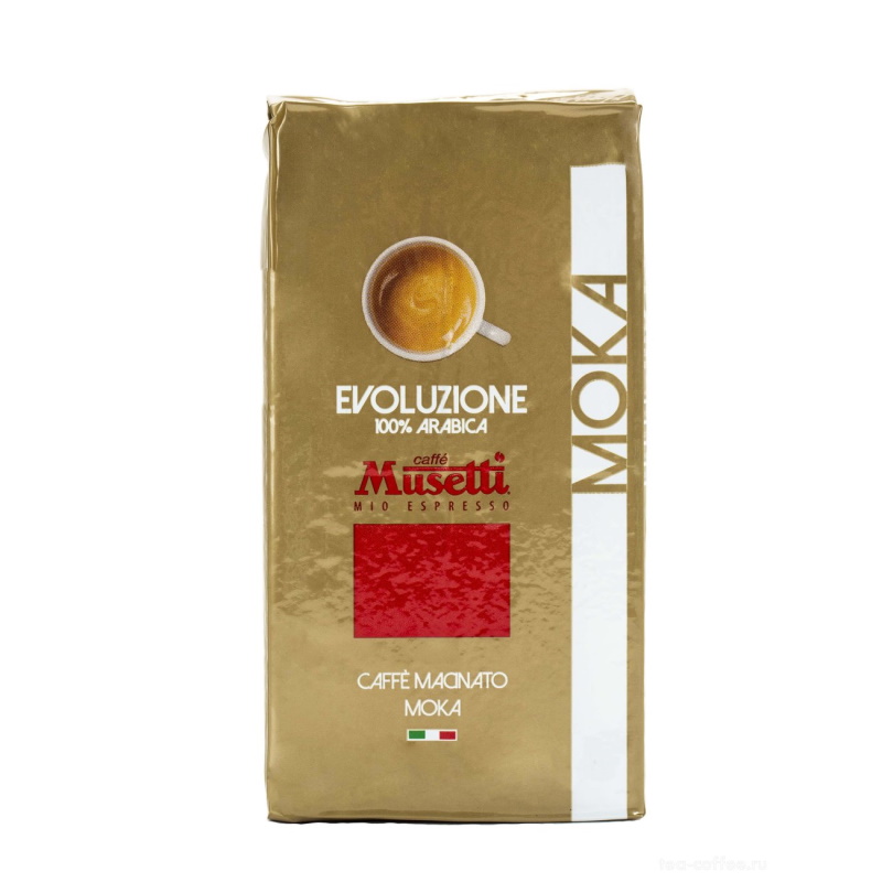 

Кофе молотый Musetti Evoluzione 100% Arabica 250 гр.