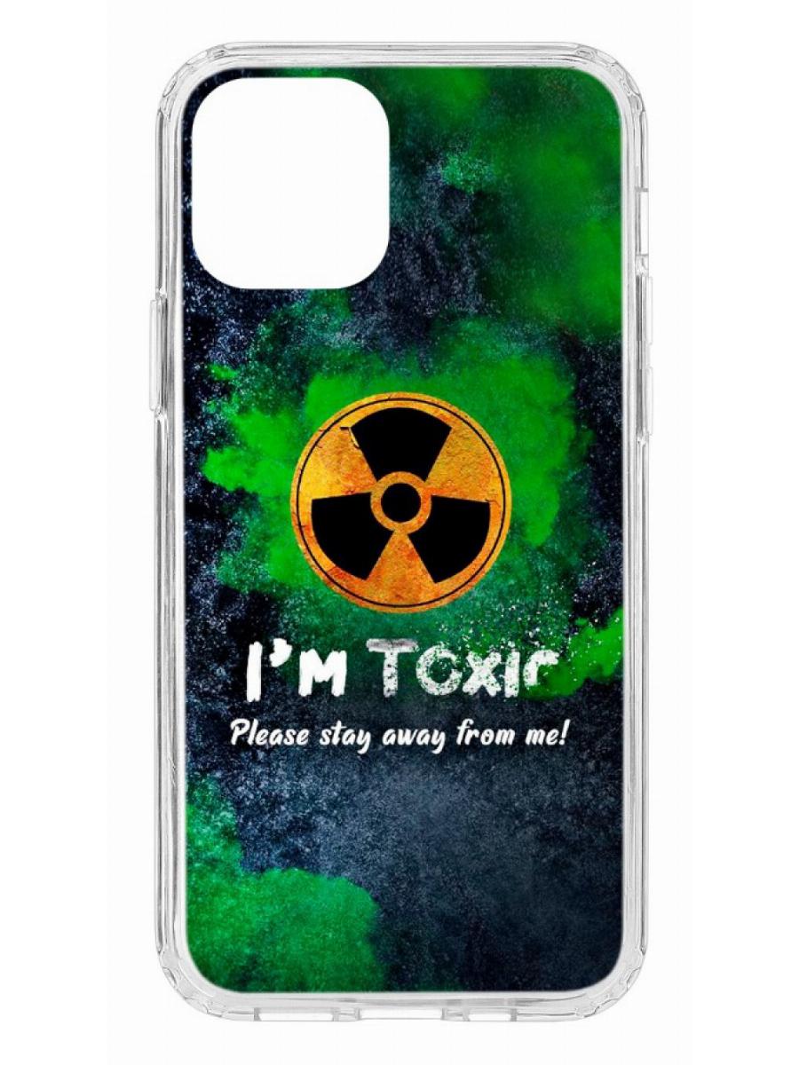 фото Чехол для apple iphone 12 kruche print toxic кruче