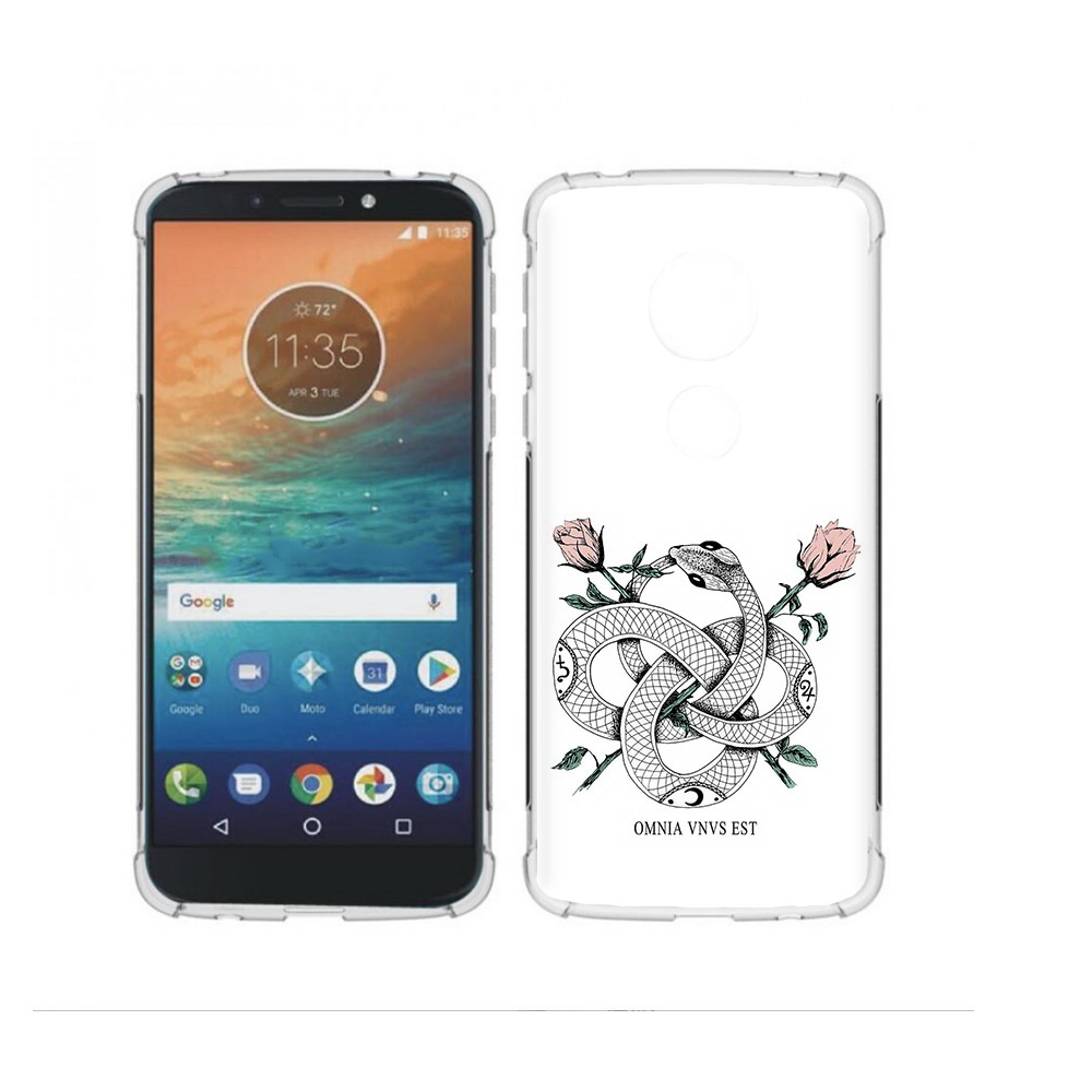 

Чехол MyPads Tocco для Motorola Moto G4 Play нарисованная змея абстракция, Прозрачный, Tocco