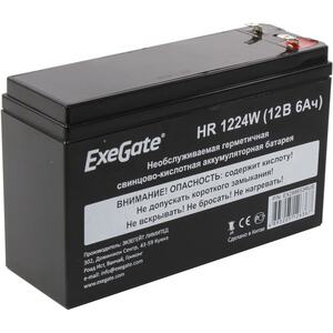 Аккумуляторная батарея ExeGate HR 12-6 (12V 6Ah 1224W, клеммы F2+F1-)