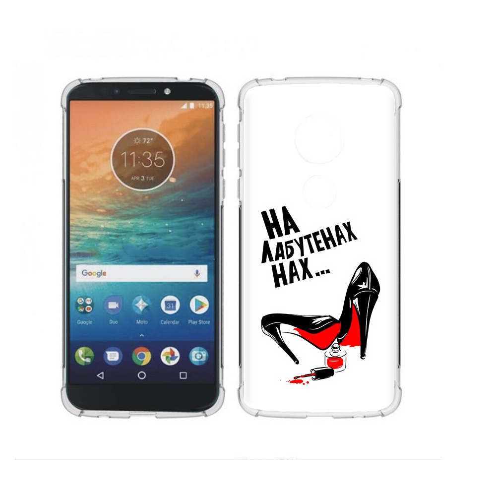 

Чехол MyPads Tocco для Motorola Moto G4 Play на лабутенах (PT115793.374.493), Прозрачный, Tocco