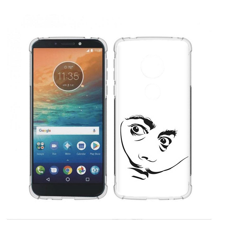 

Чехол MyPads Tocco для Motorola Moto G4 Play мужчина с длинными усами (PT115793.374.487), Прозрачный, Tocco
