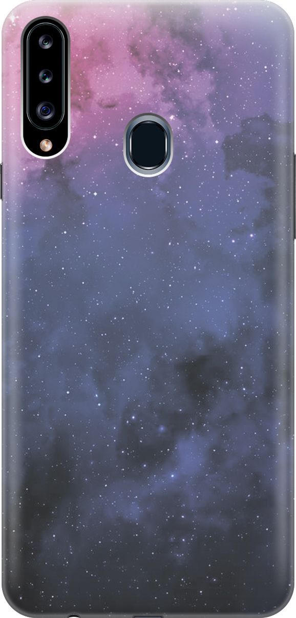 

Силиконовый чехол на Samsung Galaxy A20s с принтом "Звездное зарево", Голубой;синий, 380
