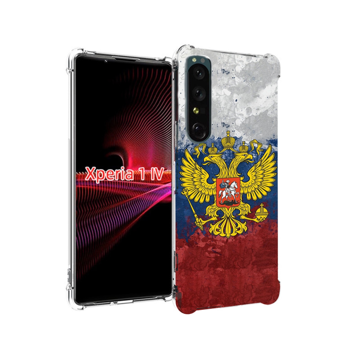 

Чехол накладка MyPads герб-России для Sony Xperia 1 IV, Прозрачный, Tocco