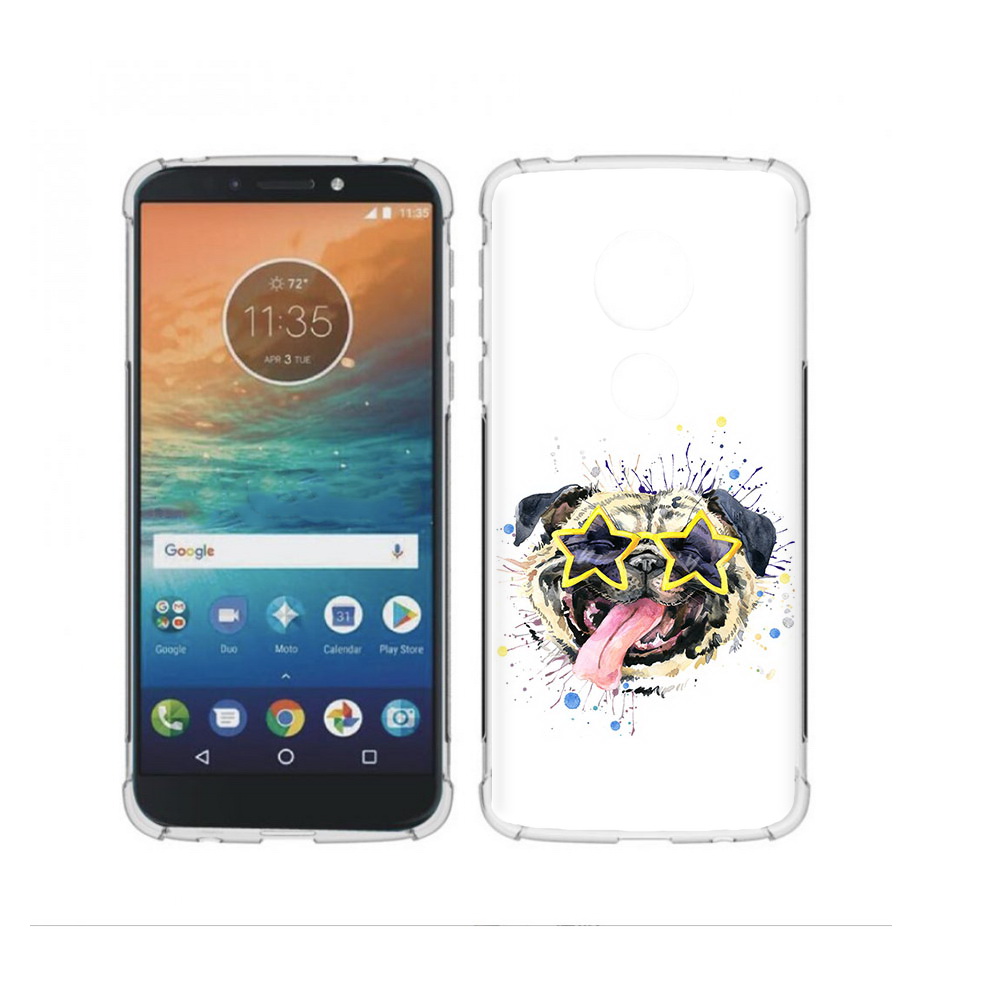 

Чехол MyPads Tocco для Motorola Moto G4 Play мопс боксер (PT115793.374.482), Прозрачный, Tocco