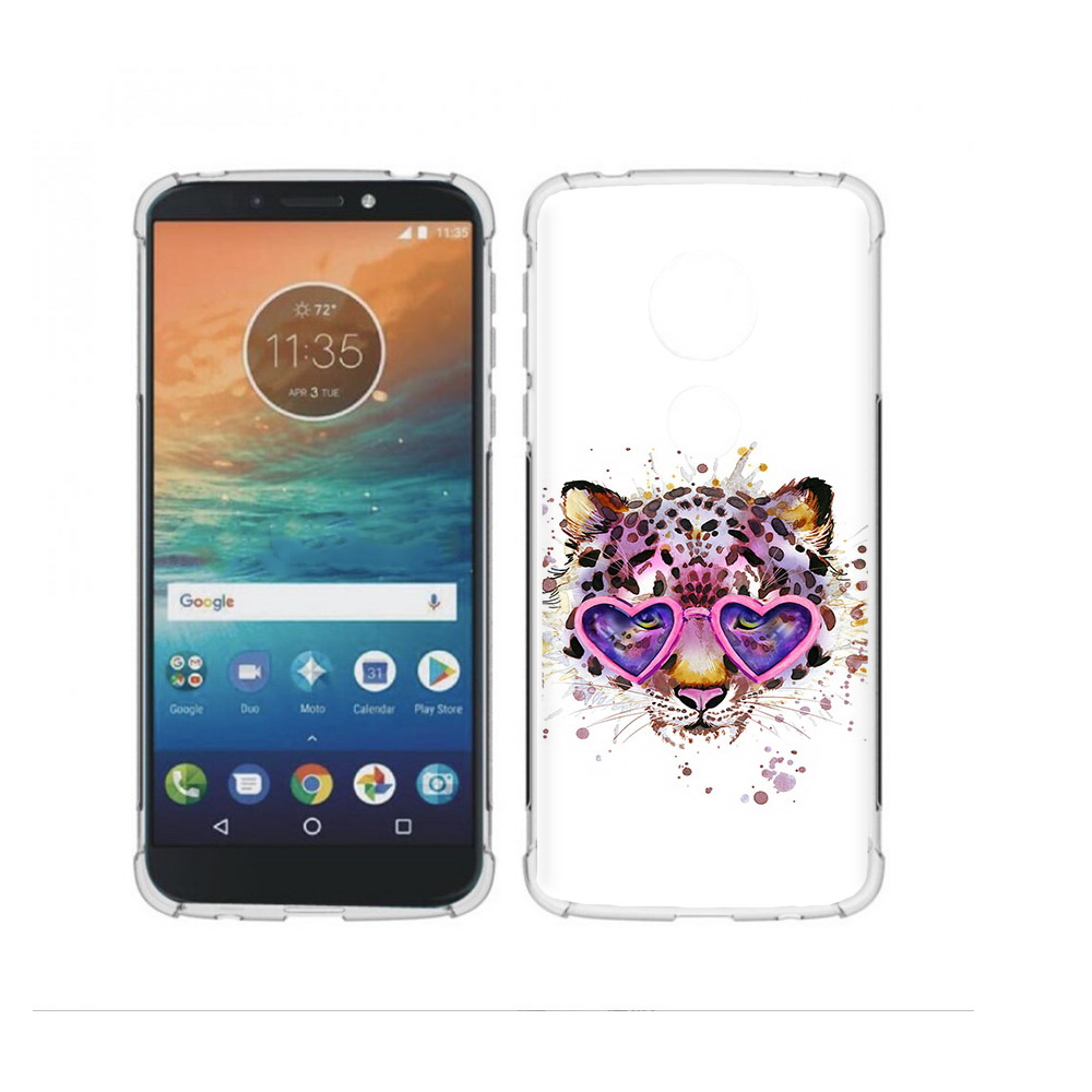 

Чехол MyPads Tocco для Motorola Moto G4 Play модный леопард (PT115793.374.480), Прозрачный, Tocco