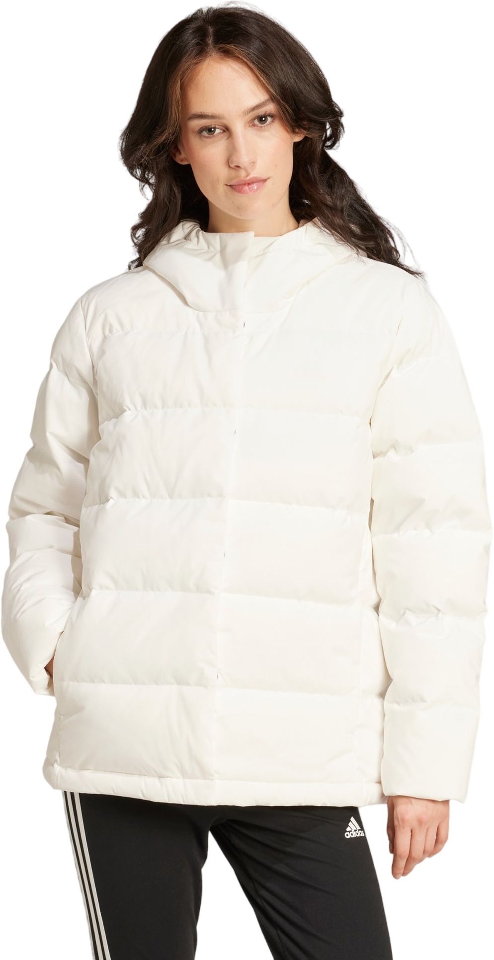 

Пуховик женский Adidas W HELIONIC HO J белый XL, W HELIONIC HO J