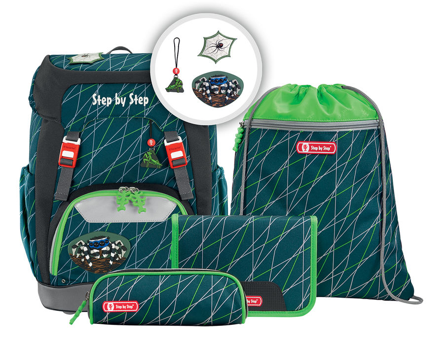 

Школьный ранец Hama Step By Step Grade Jumping Spider 4 предмета 129657