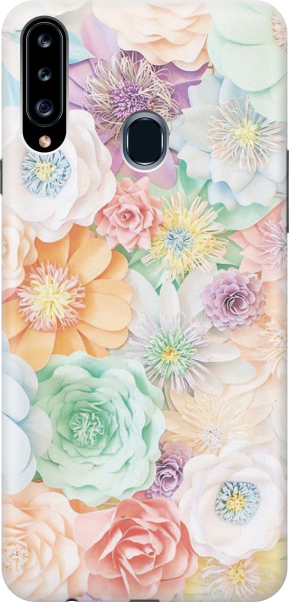 

Силиконовый чехол на Samsung Galaxy A20s с принтом "Цветочное многообразие", Желтый;зеленый, 380