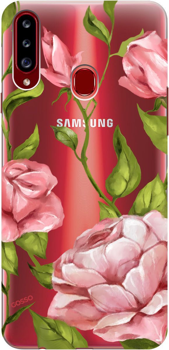 

Чехол на Samsung Galaxy A20s с принтом "Amazing Roses" прозрачный, Прозрачный;белый, 682