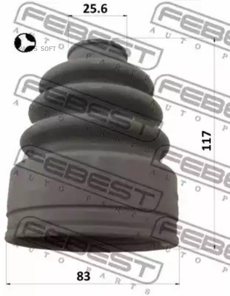 

FEBEST Пыльник ШРУС внутр. компл. 83x117x25.6 HONDA PILOT YF4 2009-2015 FEBEST 0315-YF4T