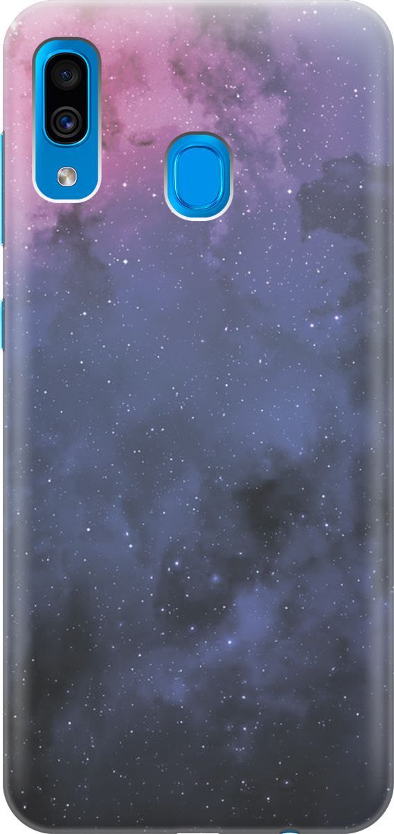 

Чехол на Samsung Galaxy A20/A30 с принтом "Звездное зарево", Голубой;синий, 378