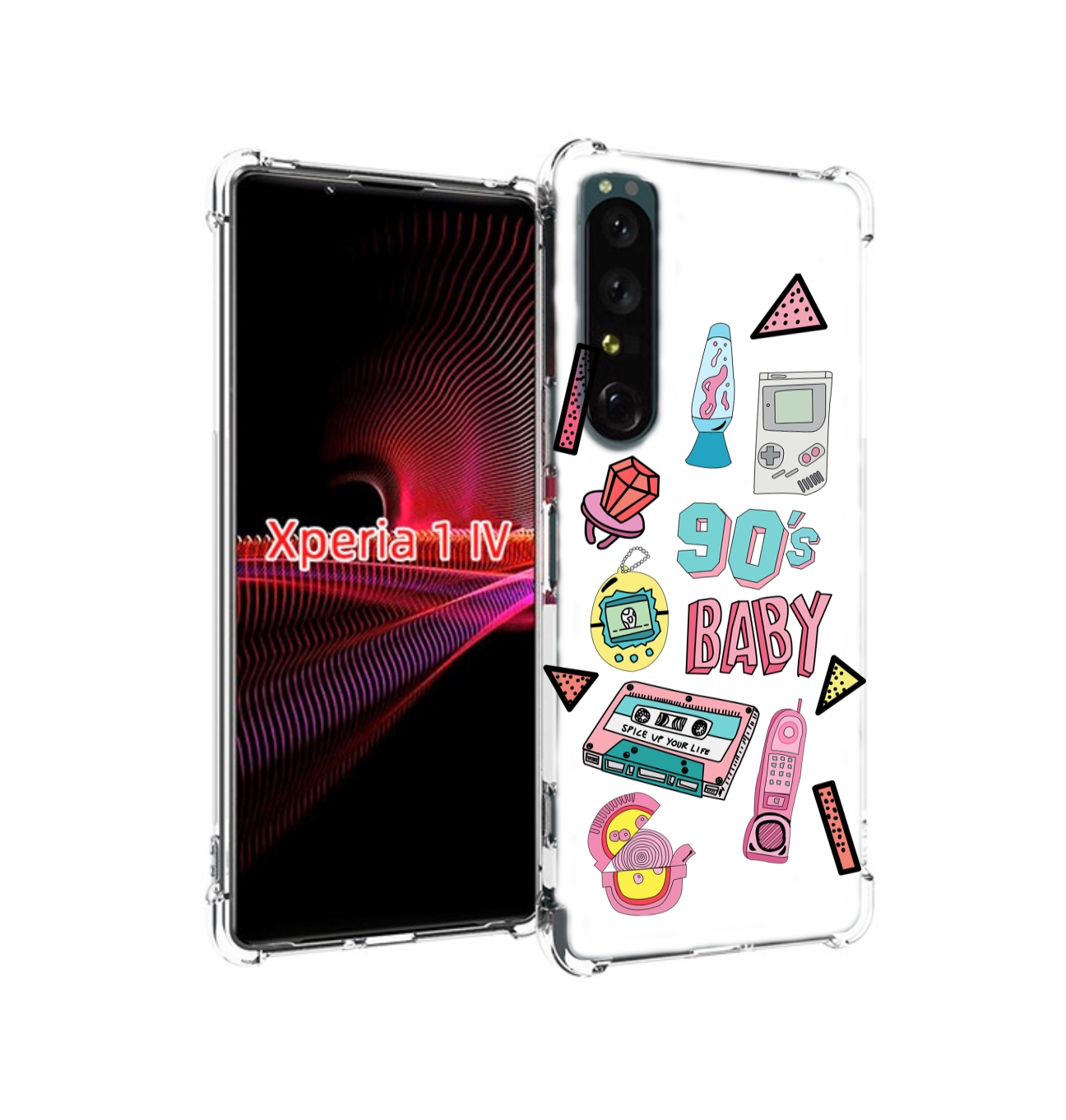

Чехол накладка MyPads гаджеты-90х для Sony Xperia 1 IV, Прозрачный, Tocco