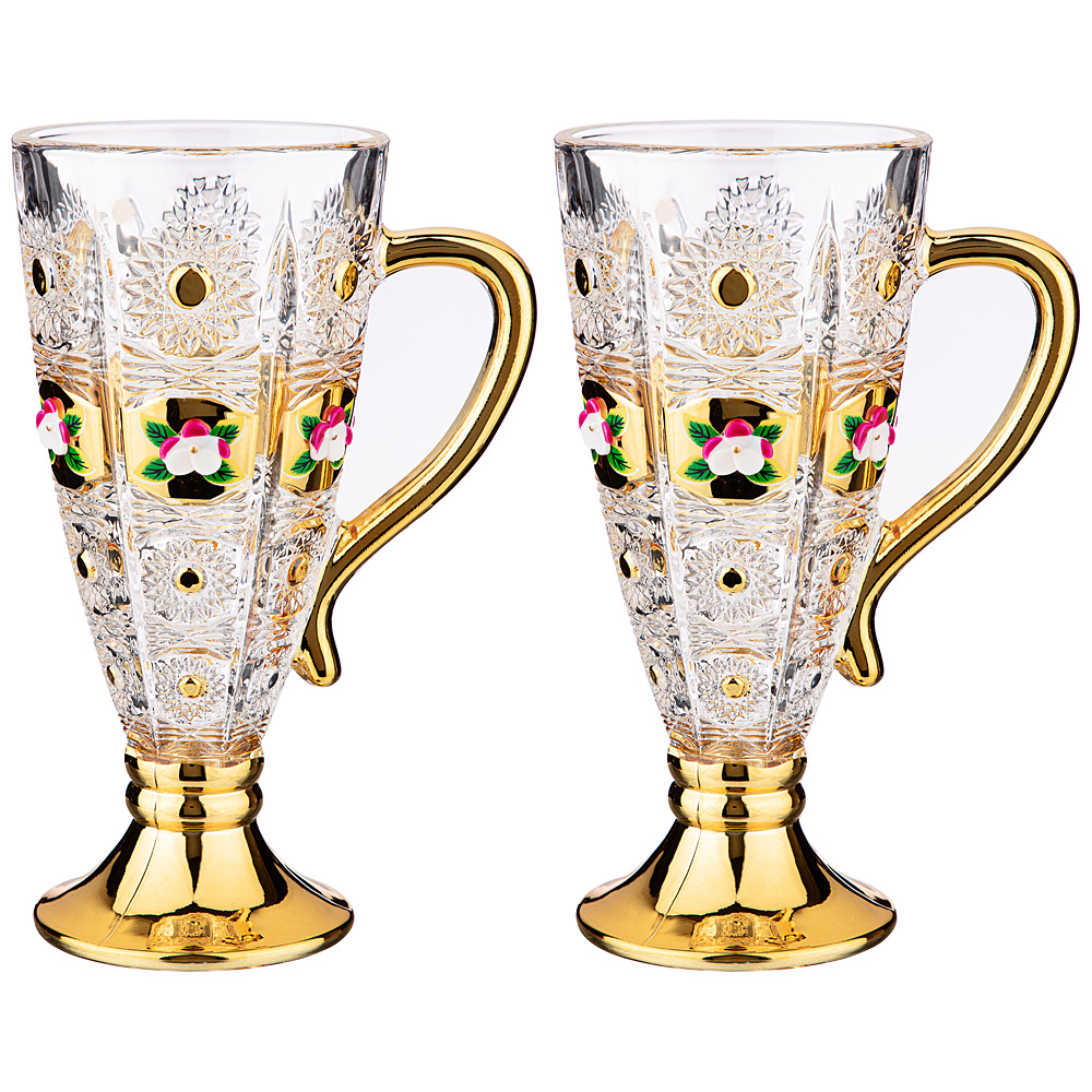 фото Набор из 2-х кружек "lefard gold glass" 250 мл. высота 16, 5 см. lefard_195-152