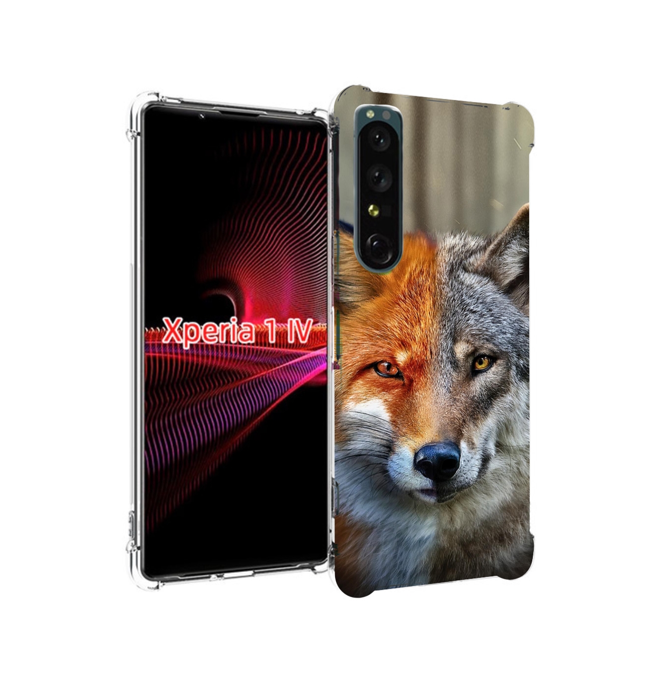 

Чехол накладка MyPads волк-лиса для Sony Xperia 1 IV, Прозрачный, Tocco